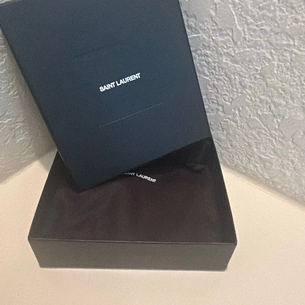 Saint Laurent Small Gift Box & Dust Bag Black Storage Minimalist Luxury Display